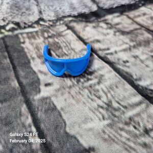 Vintage Barbie Goggles Sunglasses Bright Blue Ken Doll Accessory Mint Condition